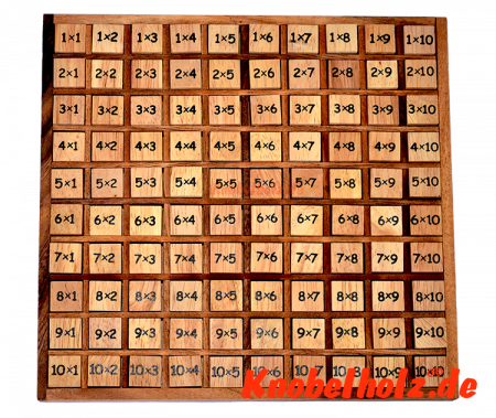 Multiplikations Board aus Holz, Multiplikationstabelle, Lernhilfe für Kinder, Mathematik